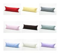 voice 7 Flannel Large Bolster Pillow Case - Soft 100% Brushed Cotton Fabric - Pregnancy Nursing Maternity Pillow Cover Only (Latte, 4.5 FT / 54 inch / 137 cm)