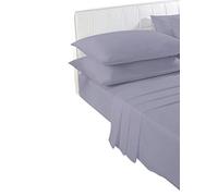 voice 7 Non Iron Poly Cotton Pillow Cases Pair only - 21 Colors Choice (Grey)