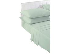 voice 7 Non Iron Poly Cotton Pillow Cases Pair only - 21 Colors Choice (Mint Green)