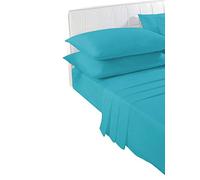 voice 7 Non Iron Poly Cotton Pillow Cases Pair only - 21 Colors Choice (Teal)