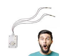 Voice Activated Ghost Screaming - Halloween Voice Activated Ghost Screaming Speaker Sounder | Props with Led Light, Halloween Scary Tools for Escape Room Prank