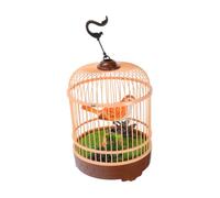 Voice Activated Induction Birdcage with Realistic Sounds and Fluttering Movements for Interactive Pet Decoration for Educational Playtime