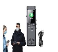 Voice Activated Magnetic Recorder - 4 Inch Quick Recording Voice Recorders with Password | Noise Reduction | HD Recorder Dictaphone for Journalists and Student Conferences