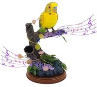 Voice-Activated Simulation Parrot Toy, Talking & Recording Function, Double Tiger Skin Parrot for Fake Tree Decor2PCS