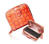 VOICE] Align mini type Bi-Fold Wallet wallet Leather made by MASINI in Italy Cowhide ART.Stain Glass Women's Elegant, easy-to-use and beautiful In gift box, Pink, Minimalist