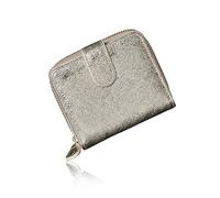 VOICE Align type Long wallet Leather made by NEW LIFE in Italy Cowhide ART.Chic Women's Elegant and easy to use Vertical card case In gift box, Gold, Minimalist