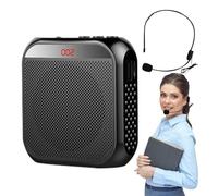 Voice Amplifier for Teachers,2200mAh Rechargeable Voice Amplifier Personal Amplifier - Amplifiers Loudspeaker with Wired Microphone Headse, Portable Tour Guide Speaker for Coaches Weiting