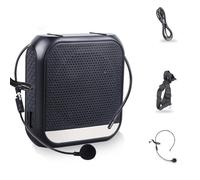 Voice Amplifier for Teachers, Portable Rechargeable Screen Display Voice Amplifier, with Microphone Headset Waistband, for Teaching, Meeting, Coach, Instructor, Tour Guide