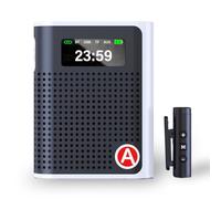 Voice Amplifier for Teachers Wireless Microphone Zero Whistling Low Latency Portable PA System with LED Display Screen Mini Clip on Mic Speaker for Teachers Classroom Yoga Tour Guide Meeting Coach