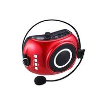 Voice Amplifier Tour Guide Amplifier For Microphone Amplifier, Amplifier, Player, Teacher'S Use, Guide, Lecture And Teaching, Microphone, Square Dance, Senior Morning-Entertainment Red +16Gu Disk