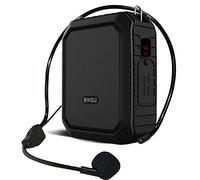 Voice Amplifier Wired Microphone Headset, Durable & Portable Microphone and Speaker with 12 Hours Playtime for Teachers ect, Bluetooth Water-Resistant Speaker for Outdoor/Indoor (Wired Mic Version)