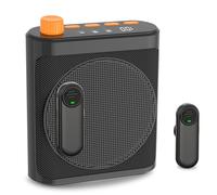 Voice Amplifier Wireless Microphone with Magnetic Lavalier, Portable Voice Amplifier for Teachers with 2 Mic, Rechargeable Bluetooth Speaker System for Classroom, Yoga, Meetings, Speeches