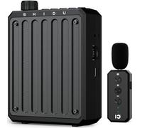 Voice Amplifier with Wireless Lavalier Microphone, Portable Voica Amplifier, Speaker with Wireless Microphone Rechargeable PA System for Teachers Classroom Meeting Training