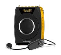 Voice Amplifier with Wireless Microphone Headset - Waterproof Portable Speaker Microphone with TWS Stereo, SOS, Recording - Rechargeable Bluetooth 5.0 PA System for Teachers, Coaches, Tour Guides