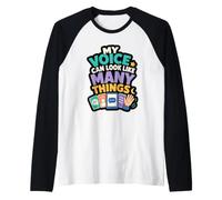 Voice Can Look Like Many Things Neurodiversity Quote Raglan Baseball Tee