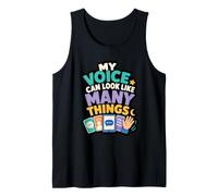 Voice Can Look Like Many Things Neurodiversity Quote Tank Top