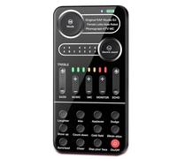 Voice Changer for PS4 PS5 XboxOne Switch Phone, Bluetooth5.3 Portable Handheld Microphone Voice Changer Disguiser Modulator, Mini Live Sound Card for Gaming Livestreaming