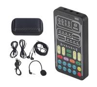 Voice Changer, Scream Voice Changer with Sound Multifunctional Effects Machine Portable Recording Mini Sound Card Voice Changer Halloween for Game Anchor Recording Computer