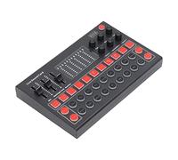 Voice Changer Sound Board Voice Changer Sound Board Audio Interface Board Audio Mixer Converter LED Display Noise Reduction Dual Channel Live Sound Card for Recording