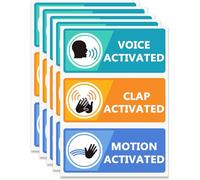 Voice Clap Motion Activated Stickers,Prank Stickers Funny Joke Labels,2x4 Inch Sticker,120 Pcs Per Pack