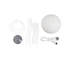 Voice Control for jellyfish Lamp with Dancing Tentacles, Rechargeable RGB Gradient Night Light, Touch-Sensitive LED Decor for Bedroom Room(Suspended + base)