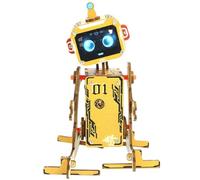 Voice-Controlled DIY Educational Robot Kit, 3D DIY Creative Mechanical Assembly Kit, Puzzle Building Toy with Interactive Motion, Educational Mechanical Model for Creative Engineering Gift(1Pc)