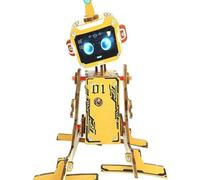 Voice-Controlled DIY Educational Robot Kit,STEM Robotics Kit,DIY Creative Mechanical Assembly Kit,Wooden Engineering Kits, Voice-Control Interactive Smart Robot Science Kit