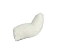 Voice controlled+remote control electric car tail decoration, cute female vehicle decoration, rechargeable plush animal moving tail, suitable for various cars, motorcycles, etc (White)