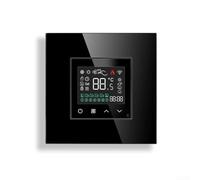 Voice Controlled Smart Thermostat For Zigbee Compatible With For Alexa For Efficient Temperature Management(Black)