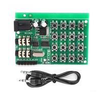 Voice Encoder Decoder Board with Dual Encoder Transmitter, 5-24VDC Audio Generator Module, Control System Audio Encoder 5-24V, Dual Code Tone Generator with Wide Voltage Range