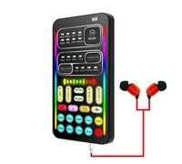 Voice Modifier: Mini Sound Card, Portable Audio Masker, Eight Voice Modulation Effects, Multi-function Recording Device, Compact Entertainment Gadgets Tool