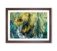 Voice Of Eternity In Abstract Modern Art Framed Print | A2 Walnut Framed Wall Art | Ready to Hang | Abstract Fantasy Picture | Living Room Bedroom Lounge Office