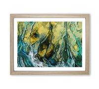 Voice Of Eternity In Abstract Modern Art Framed Print | A3 Oak Framed Wall Art | Ready to Hang | Abstract Fantasy Picture | Living Room Bedroom Lounge Office