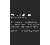 Voice Over Artist Voice Actor Acting Funny Gift Family: Daily Planner Notepad To Do Schedule, Medium 6x9 Inches, 120 Pages, Printed Cover