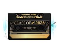Voice Recordable Graduation Keepsake For Class of 2026,300 Seconds Retro Cassette Cassette Talking Tape Greeting,retro Tape