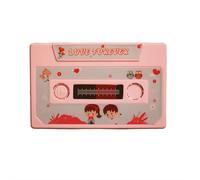 Voice Recordable Greeting Card, 60 Second Retro Cassette Tape Talking Card for Valentines Day, Birthday Gifts for Him or Her, Personalized Audio Message Gift for Mothers Day and Anniversary