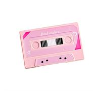 Voice Recordable Greeting Card for Valentine's Day, Voice Message Card with 60-Second Record & Play, Personalized for Valentine's Birthday (Pink)