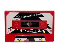 Voice Recordable Greeting Card with Adhensive, 60s Message Recorder Cassettes Talking Card Gift for Birthday, Christmas, Mother’s Day, Valentine’s Day (Red)