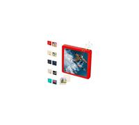 Voice Recordable Picture Frame, Voice Recording Photo Frame, Decorative Photo Frames Bluetooth Speaker, Magnetic Picture Frames Music Player, Support Bluetooth & TF Card (Not Included) Red