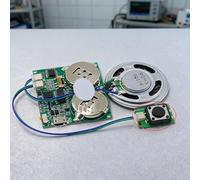 Voice Recordable Sound Chip Module for Greeting Cards - 16 Min Audio Recorder with Light Magnetic Button Control DIY Customisable Voice Card Insert(A)