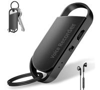 Voice Recorder 64GB Recording Device 3072Kpbs dictaphone voice recorder with Metal Housing, 750 Hours Recording Capacity and 30 hours of continuous recording, USB Rechargeable Voice Recorder