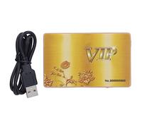 Voice Recorder Card Shape USB 2.0 40H Recording Device (Gold)