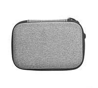 Voice Recorder Carrying Case for PLAUD for NotePin Voice Recorder - Compact Gray Cloth Pouch with Mesh Accessory Pocket, 18.8 x 10.2 x 4. cm Portable Protective Storage Bag