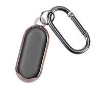 Voice Recorder Case for PLAUD NotePin AI, Transparent Gray Portable Clear PC Protective Case Cover with Keychain Shockproof Slim Shell for Men & Women