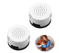 Voice Recorder for Teddy 2pcs 60 Seconds Recordable Compact Button Sound Box Mini Talking Tins Record a Message Toy Bear Recorders Module Device for Children Kids Doll Small Stuffed Animal