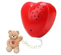 Voice Recorder for Teddy,Mini Voice Recorder,Voice Recorder for Teddy Bear,Teddy Bear Voice Recorder Heart Shaped Mini Voice Recorder Speaker for Speaking and Recording Custom Messages