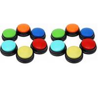 Voice Recording Button, Dog Buttons for Communication Pet Training Buzzer, 30 Second Record & Playback, Funny Gift for Study Office Home (12 Packs)