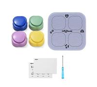 Voice Recording Button, Pet Speech Training Buzzer with Mat Voice Recording Clicker for Cat Puppy Pet Training