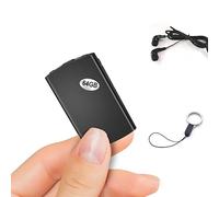 Voice Recording Device, Small Voice Recorder, 24 Hours Continuous Recording, Portable Audio Recorder Dictaphone with for Meeting Lecture (3.5mm Earphone Included) (64GB)