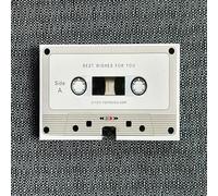 Voice Recording Greeting Card, 60-Second Recordable Cassette Tape Message Recorder for Valentine's Day, New Year, Birthday Christmas, Reusable Sound Card for Personalized Gift (E)